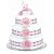 Bloomers Baby Diaper Cake Modern Pink Mums 3-Tier