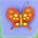 New Butterfly Art Poster Print by Anthony Morrow, 6x6
