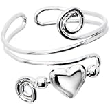 Handcrafted Sterling Silver Swirled Heart Toe Ring