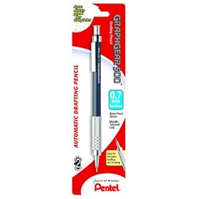 Pentel Graph Gear 500 Automatic Drafting Pencil, 0.7mm, Blue Barrel, 1 Pack (PG527BP)