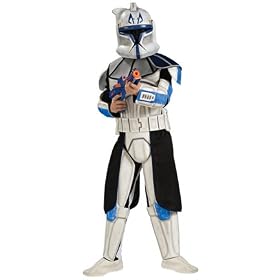 Rubies Costume Star Wars Clone Wars Clone Trooper Child's Deluxe Captain Rex Costume, Large