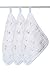Aden & Anais Muslin Washcloth Set 3-Pack - Pink and Brown