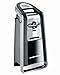 Hamilton Beach Smooth Edge Electric Automatic Can Opener for Kitchen with Easy Push Down Lever, Extra Tall, Includes Stainless Steel Scissors, Black and Chrome (76607)