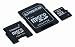 Kingston 8 GB microSDHC Class 4 Flash Memory Card with SD and miniSD Adapters SDC4/8GB-2ADP