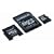 Kingston Technology 8GB MicroSDHC Class 4 Card with 2 Adapters (SDC4/8GB-2ADP, Black)
