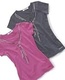 DKNY Girls Francis Rhinestone Tie Tee