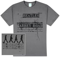 Beatles Charcoal Grey t-shirt 'Abbey Road Brick Wall' tee [Apparel]