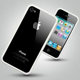 Apple Case for iPhone 4 - White Rim Bumper Case by OLIVIASPHONES