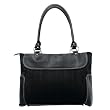 Ladies Business Suede Computer Tote - Black