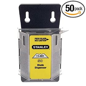 Stanley 11-921L 50-Pack 1992 Heavy Duty Utility Blades with Dispenser by Stanley