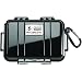 Pelican 1020-025-100 Micro Case with Clear Lid and Carabineer (Black)