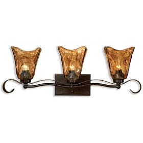 Uttermost 22801 Vetraio 3-Light Vantity Strip, Oil Rubbed Bronze Finish by Uttermost