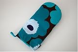 marimekko マリメッコ UNIKKO ウニッコ ミトン ブラウン×ターコイズ