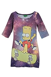 Short Animal Print Elbow Length Sleeves Cotton Club Dress/Mini Dress 