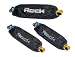 2006-2009 YAMAHA RAPTOR700: ROCK SHOCK COVER SET - FRONT AND REAR - BLACK