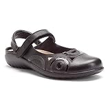 Naot Women's Rongo Casual Shoes,Jet Black Leather/Black Patent Leather,38 M EU