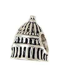 Sterling Silver Reller US Capitol Bead Charm 13445