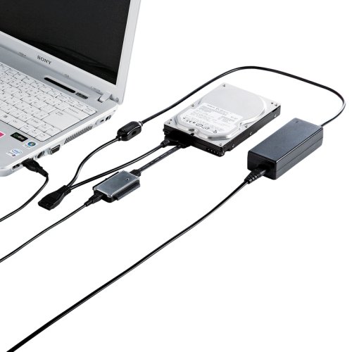 SANWA SUPPLY IDE/SATA-USB変換ケーブル 0.72m USB-CVIDE2