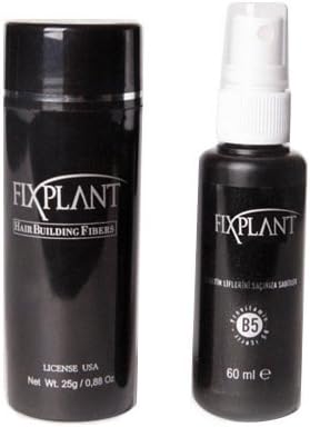 Fixplant Keratin Hair Building Fibers - 25 Grams (Net Wt .88oz) (Black)