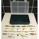 22 PC COMPLETE FISHING LURE SET tackle box great christmas present S