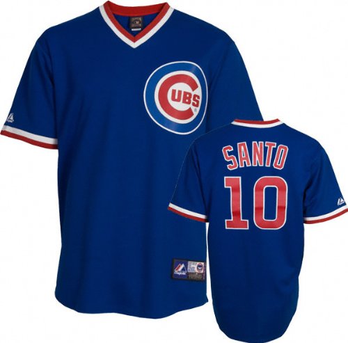Ron Santo Chicago Cubs Majestic Royal Blue Cooperstown Replica Jersey