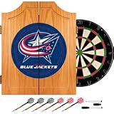 NHL Columbus Blue Jackets Dart Cabinet includes Darts and Bo