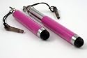 PINK RETRACTABLE ADJUSTABLE CAPACITIVE TOUCH SCREEN STYLUS PEN FOR APPLE IPHONE 4S 4 3GS 3G WITH CORD & PHONE STRORAGE JACK PLUG