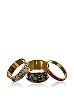 Desigual Brazalete x 3_Geo Negro / Rojo
