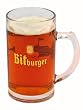 0.5 Liter Bitburger Glass Beer Stein