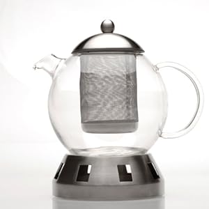 Berghoff Glass Tea Pot With Strainer 5-1/2 Cups