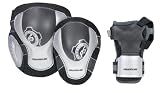 Powerslide Herren Sch&uuml;tzer Pro 3er Set, schwarz silber, M, 903120/4