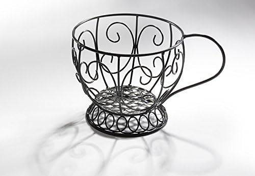 decoration, coffee cup for plants made of metal