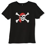 Pirate Skull and Crossbones - Pirates, Skulls, and Scary Women's Cut T-Shirt