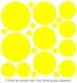 Yellow Polka Dot Wall Stickers Decals Mural Words