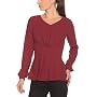 Vila - Top - Femme - Rouge (Rouge Bordeaux) - L Vila