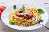 Wallmonkeys Peel and Stick Wall Graphic - Big Plate of Pasta with Tomato Basil Sauce and Parmesan - 36