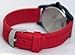 Timex Mens Date Window Black IP Stainless Steel Case Red Rubber Strap Watch T2P138