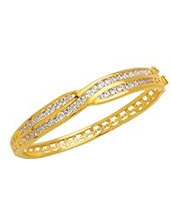 Trendy, Jewelry Cz Diamond Bangle Swiss Machine Cut, Embed Diamond 42 Pcs Diamond 1.6 Mm 1.8 Mm 2.0 Mm 2.2 Mm 2.5 Mm, Gold Coating 5 Microns Thick