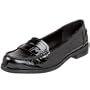 Franco Sarto Women's Ivy Dress Loafer,Black Faux Crocco,7.5 M US