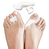 DenadaDance  Bunion Pain Relief - 2 Big Toe Protectors & 2 Toe Spacers For Bunions Treatment