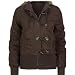 Apparel : FULL TILT Twill Toggle Womens Bomber Jacket - Brown