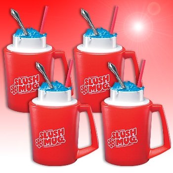 Slush Mugs - Frozen Beverage Slushie Cups Set of 4