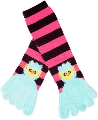 Animal Design Fuzzy Cozy Long Toe Socks, Owl
