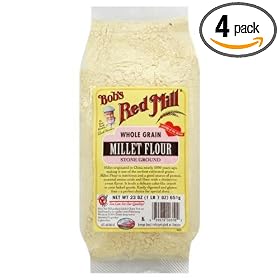 Bob's Red Mill Flour Whole Grain Millet, 23-Ounce (Pack of 4)