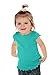 Kavio! Infants Lettuce Edge Scoop Neck Cap Sleeve Top