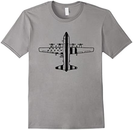Men's Awesome C-130 Flag, Aircraft Mechanic Gifts Shirt Large Slate