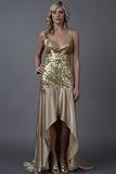 Gold Beaded Gowns by Sherri Hill