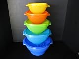 Tupperware 5 Pc Servalier Bowl Set