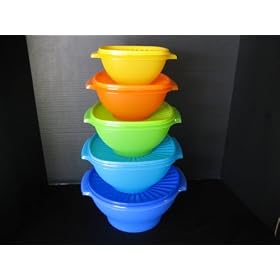 Click here to buy Tupperware 5 Pc Servalier Bowl Set by Tupperware.