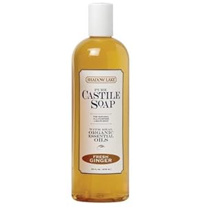 Shadow Lake Castile Soap Liquid, Fresh Ginger, 16-Ounce Bottles (Pack of 6) ( Value Bulk Multi-pack)